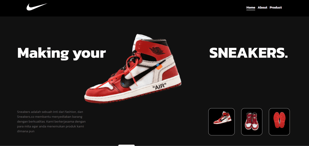 Sneakersco Platform E commerce sneakers seperti Nike